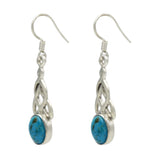 Celtic earrings in Turquoise