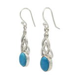 Celtic earrings in Turquoise