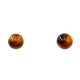 Stud earrings Tigers Eye