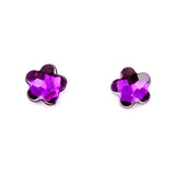Stud earrings Violet Zirconia