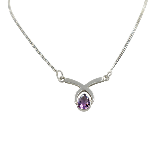 Necklace simple Celtic Amethyst