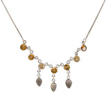 Necklace Citrine Smokey Qtz