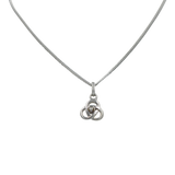 Celtic pendant with a half sphere faceted stone or a Pearl