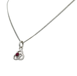 Celtic pendant with a half sphere faceted stone or a Pearl