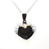 Pendant Plain Silver Heart Large