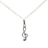 Pendant Plain Silver Music Note