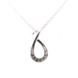 Pendant with a Green, Violet or Clear faceted Zirconia
