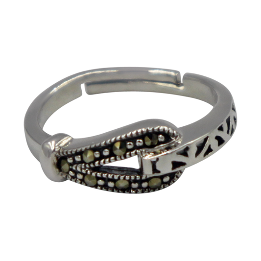 Split Shank Marcasite Ring