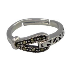 Split Shank Marcasite Ring